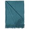 Deerlux Decorative Chevron Pattern Knit Throw Blanket with Fringe, Blue QI003968.BL - alternate 2